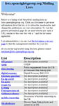 Mobile Screenshot of lists.openrightsgroup.org