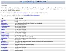 Tablet Screenshot of lists.openrightsgroup.org