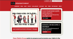 Desktop Screenshot of openrightsgroup.org