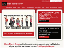 Tablet Screenshot of openrightsgroup.org